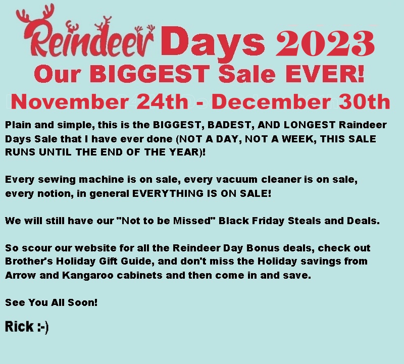 Eastern Ct Largest Sew and Vac - Schillers Sewing Circle - Willimantic